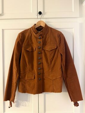 Free People Ella military jacket - burnt orange, size S